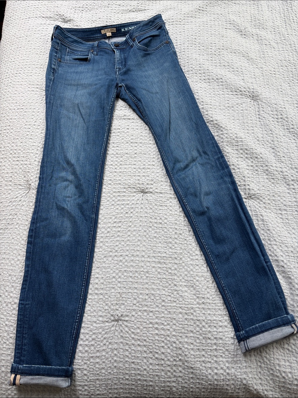 Burberry Kensie Slim Skinny Jeans in Medium Blue